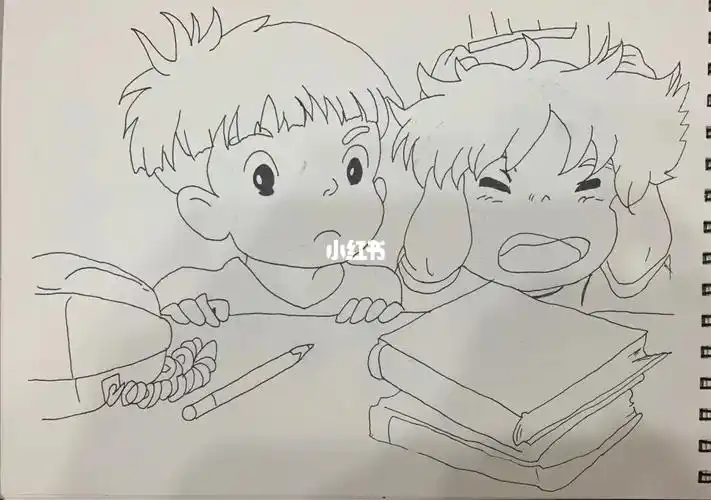 每日一画瞎画多多开心波妞喜欢宗介