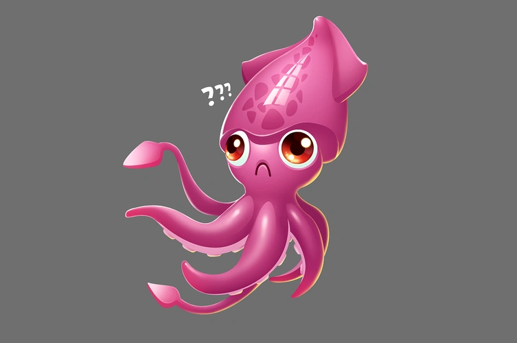 一只鱿鱼|插画|游戏原画|巨型野猫人_原创作品-站酷zcool