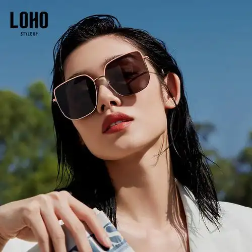 loho太阳镜女士2022新款高级感ins潮流时尚撞色太阳眼镜开车墨镜