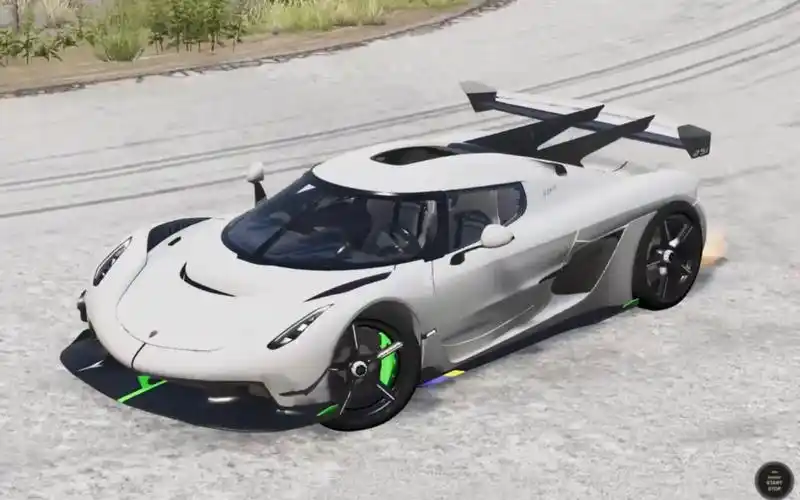 beamng:柯尼塞格 jesko(pbr)展示_单机游戏热门视频