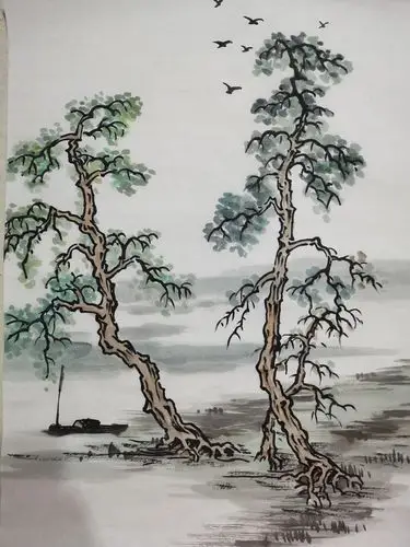 国画—树