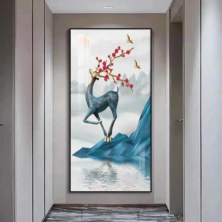 玄关画 见鹿者:一鹿有你,一鹿平安,一鹿吉祥,最好的时光在 - 兑音