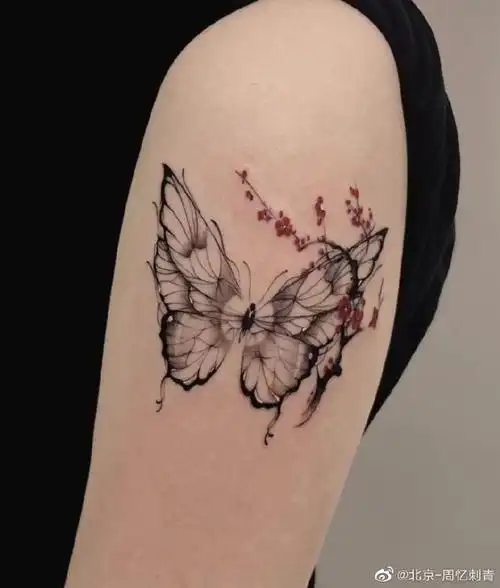 纹身设计##北京纹身店##蝴蝶纹身