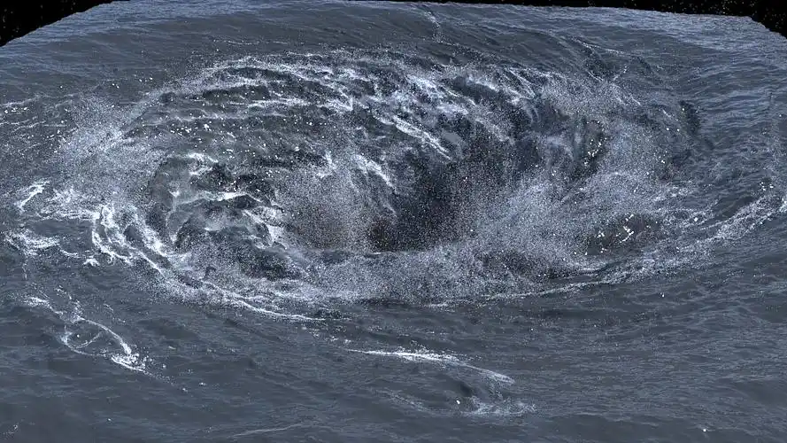 maelstrom 海洋大漩涡 houdini特效制作