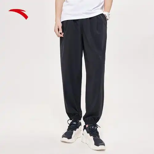 安踏冰丝裤丨运动裤男抗菌夏季九分裤