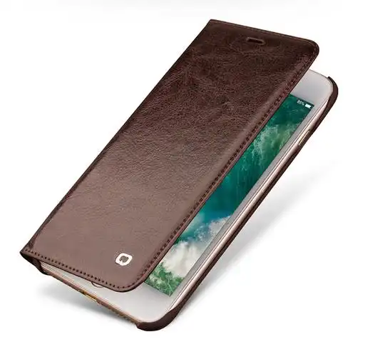 洽利iphone87plus苹果真皮手机套翻盖保护壳插卡时尚商务简约皮套男47