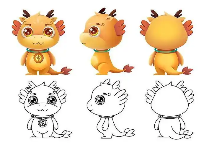 逆鳞文旅吉祥物小麟子