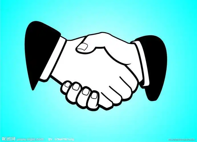 握手简笔画 握手简笔画可爱