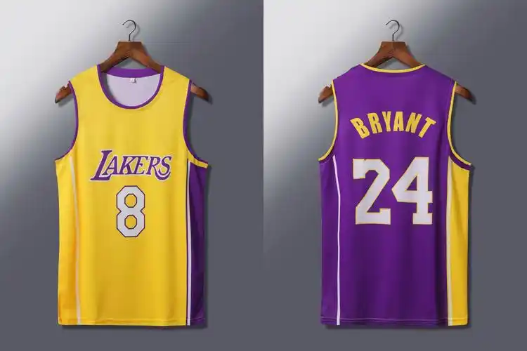24号科比球衣湖人队8号复古篮球服背心纪念曼巴精神球衣班服团购