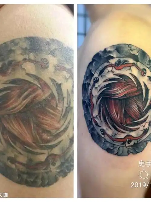 修改太阳神鸟_纹身图案手稿图片_超哥的纹身作品集