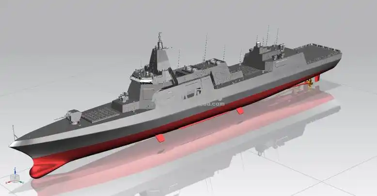 055型导弹驱逐舰 - 海洋船舶图纸 - 沐风网