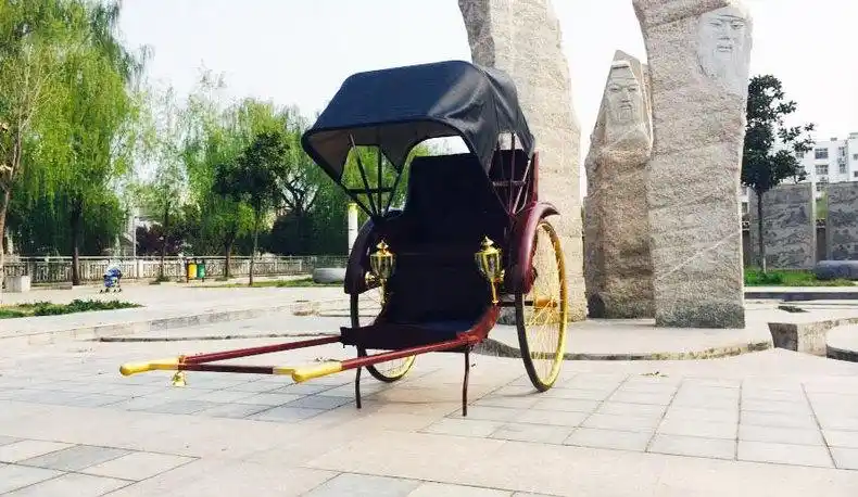 6015人力黄包车黄包车双人老上海民国人力车复古黄包车人力可拉