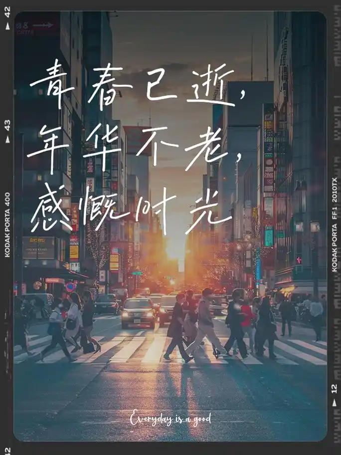 青春已逝,年华不老,感慨时光