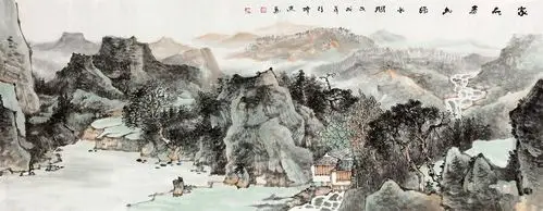 山水画推荐徐坤连手绘江南美景百搭家居装饰