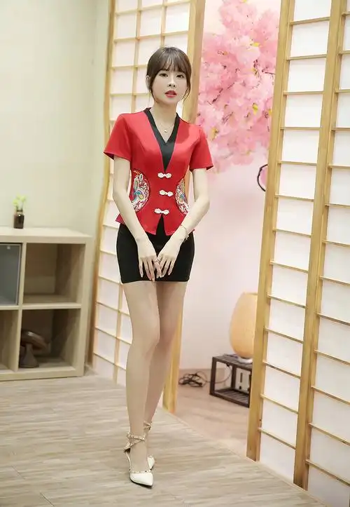 性感足浴桑拿技师制服工作服足疗店工装夏装新款修身显瘦洗浴按摩套装