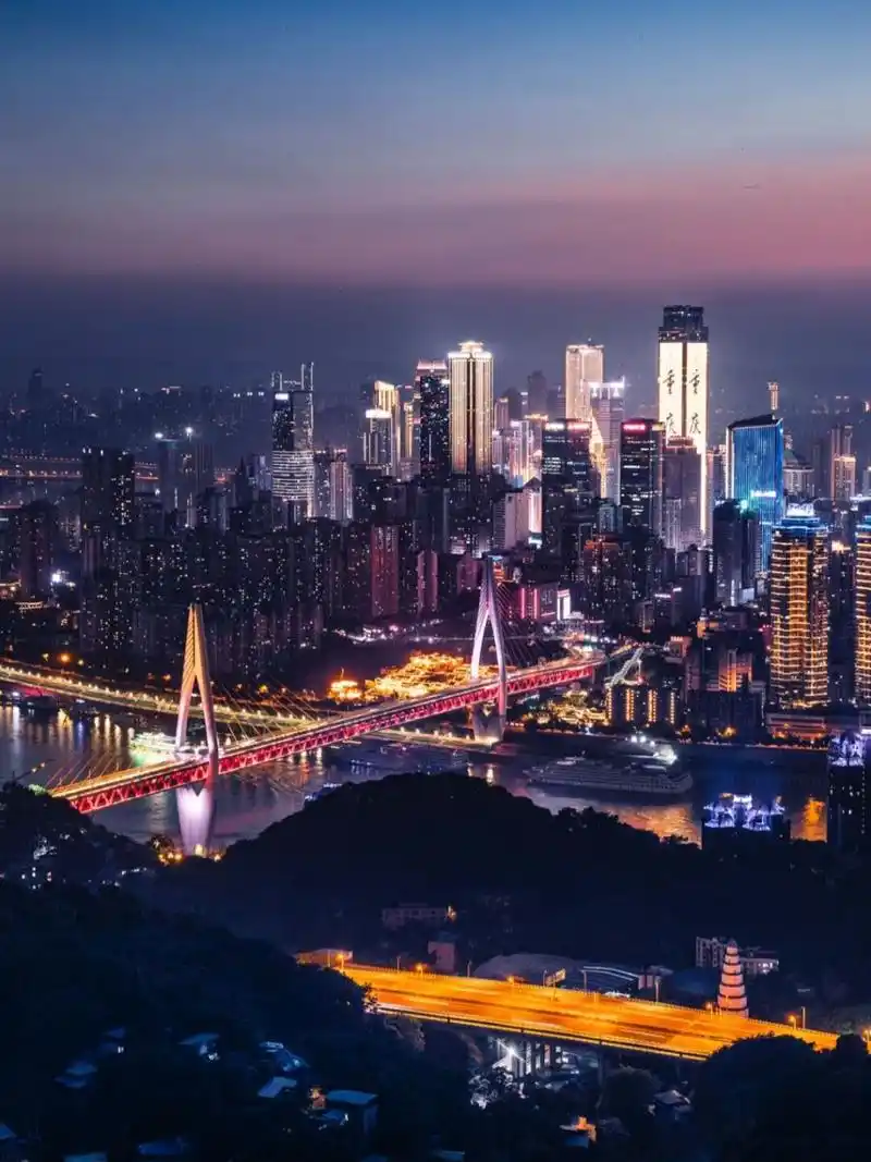 南山相思塔|日落93夜景91|重庆夜景最佳机位 这是重庆夜景的经典