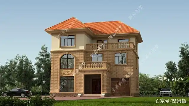 三层欧式别墅,简约大气的外观,稳重的气质