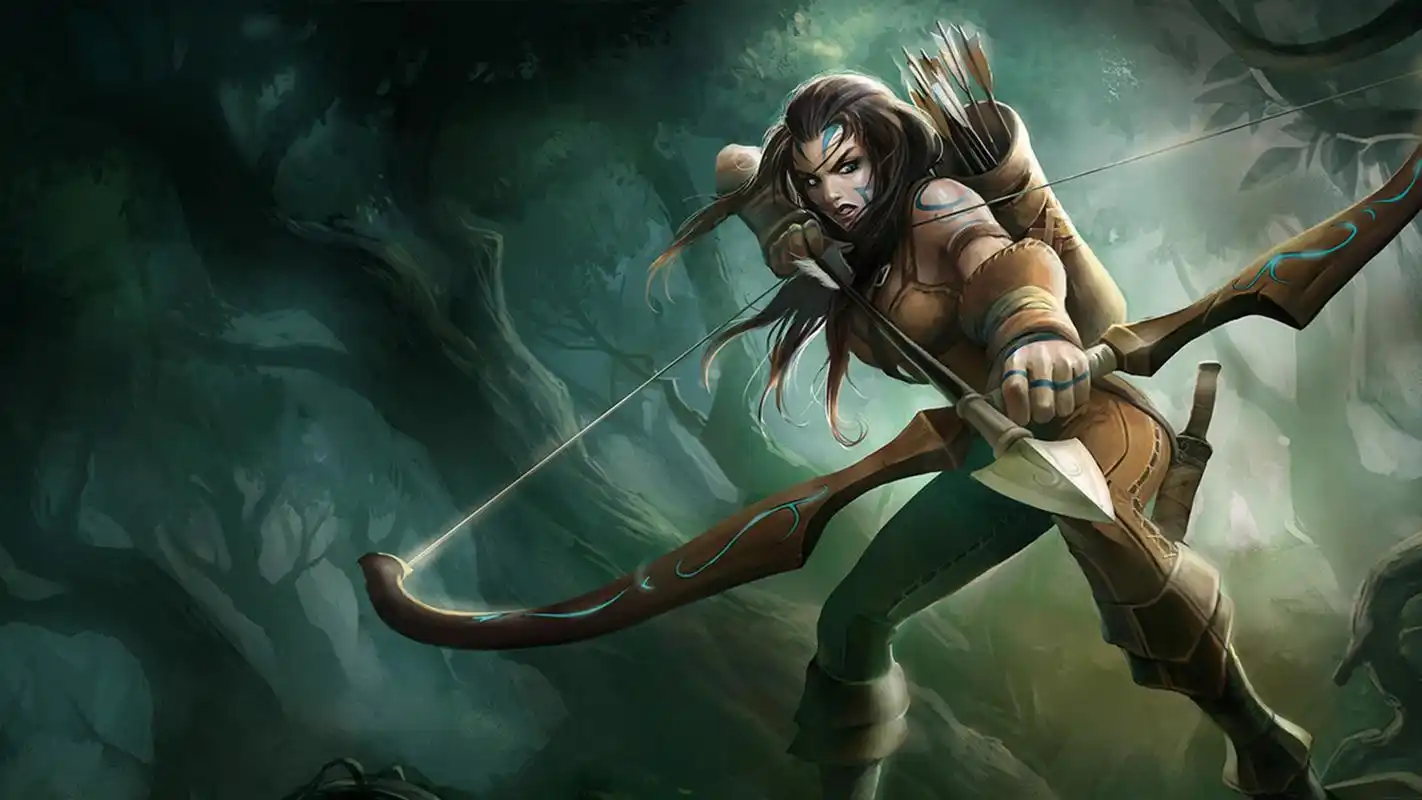 lol英雄联盟寒冰射手高清桌面壁纸-游戏壁纸-壁纸下载-美桌网