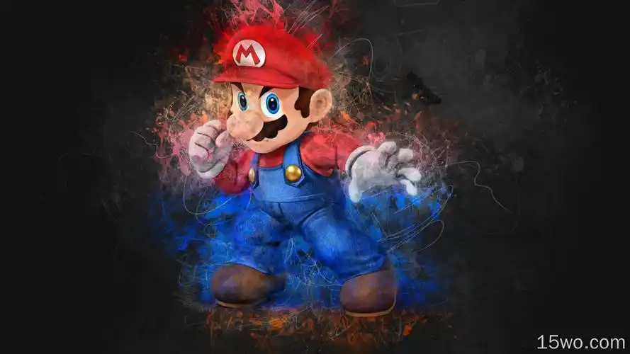 马里奥艺术4k壁纸