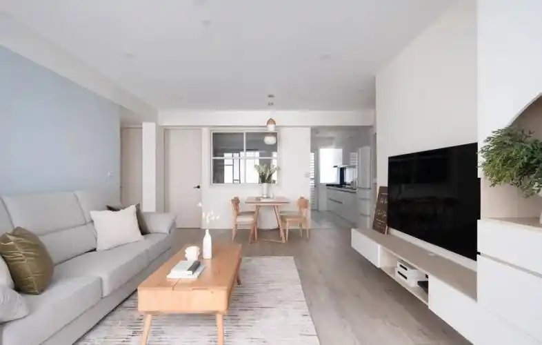 杭州装修87㎡北欧风两室一眼就心动的奶油系装修