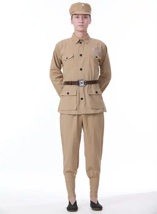 二战模型影视道具收藏志愿军抗美援朝49式军装成人红军演出服儿童八路