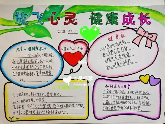心灵健康手抄报