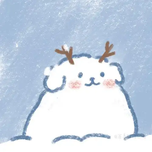 冬日可爱雪人头像