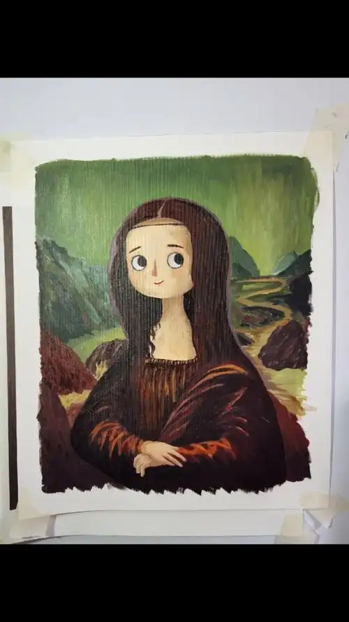 q版《蒙娜丽莎》
