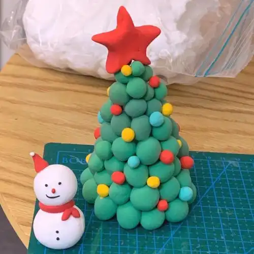 超轻黏土圣诞树教程