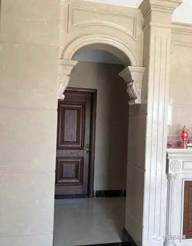 大理石门套实景拍摄图,大开眼界!_石材