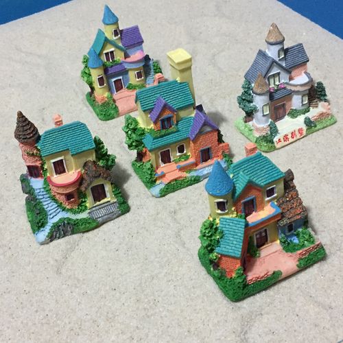 心理沙具沙盘游戏箱庭疗法建筑类别墅五款心理咨询师用