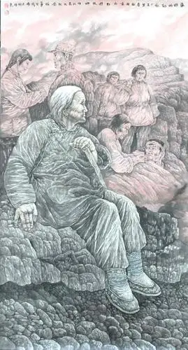 沂蒙老区红嫂的故乡,画家对家乡的山山水水,父老乡亲有特殊的情感