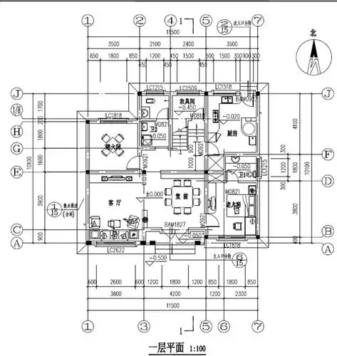 新农村三层房屋设计cad施工图纸, 经典实用, 你值得拥有!