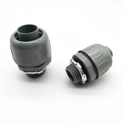 pvc塑料软管电缆直接头 pvc liquid tight straight connectors