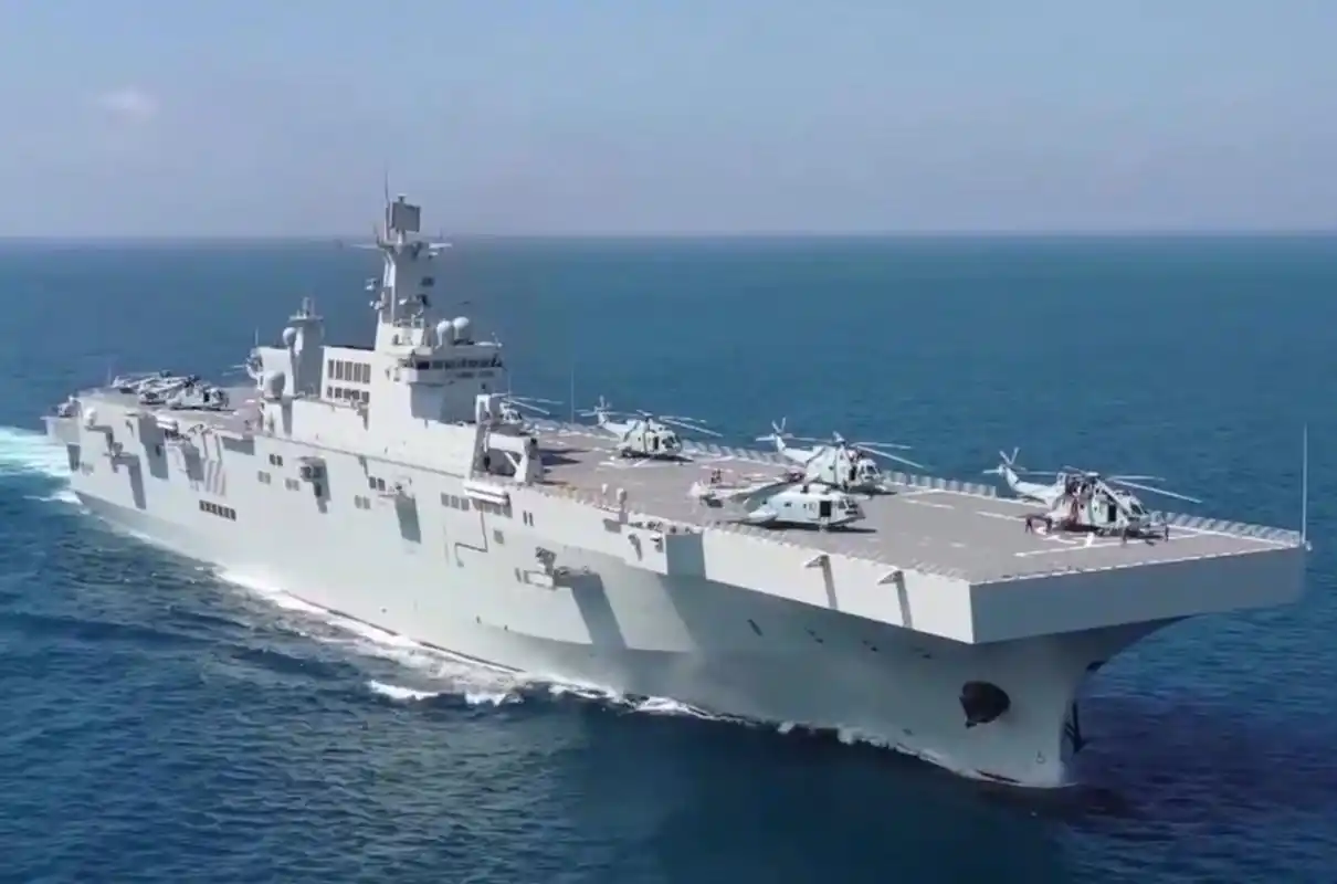 中国海军与美军差距缩短,第三艘075将服役,大型登陆舰已达11艘