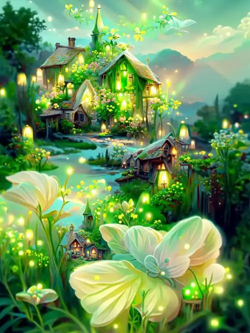 童话仙境绿色系