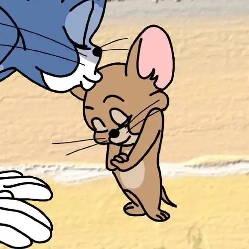 汤姆杰瑞猫和老鼠情侣头像