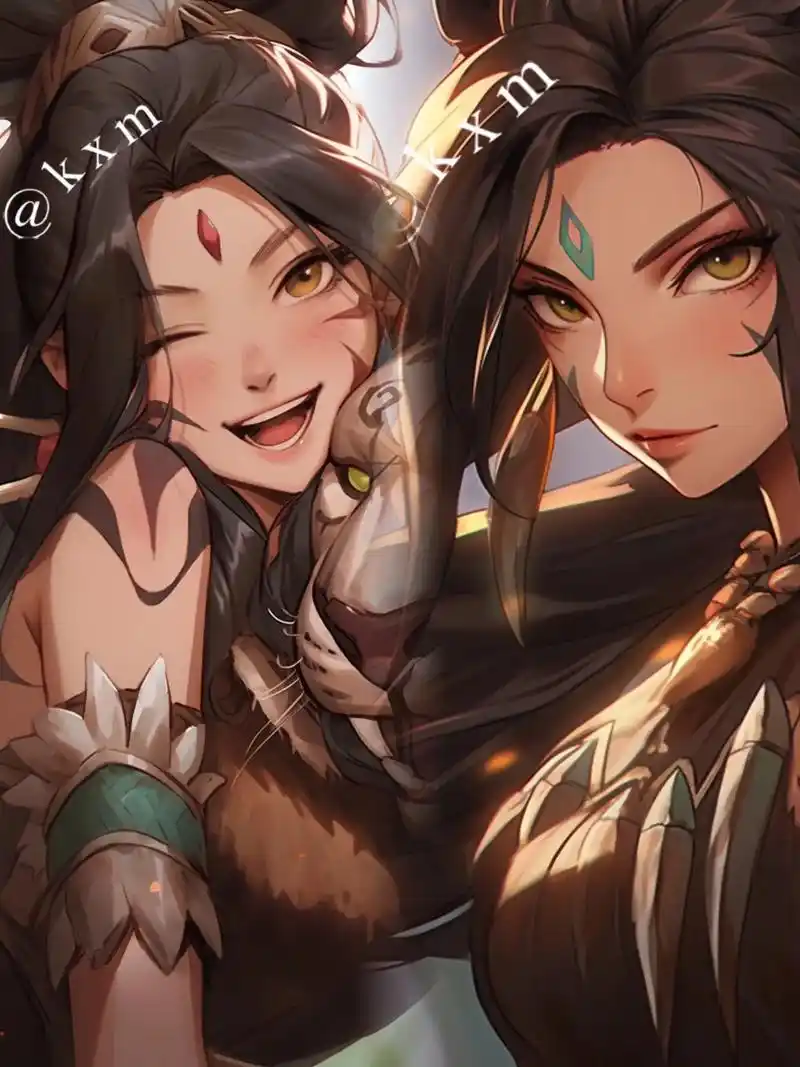 英雄联盟 豹女."看看谁才是食物链的顶端." #lol头像  - 抖音