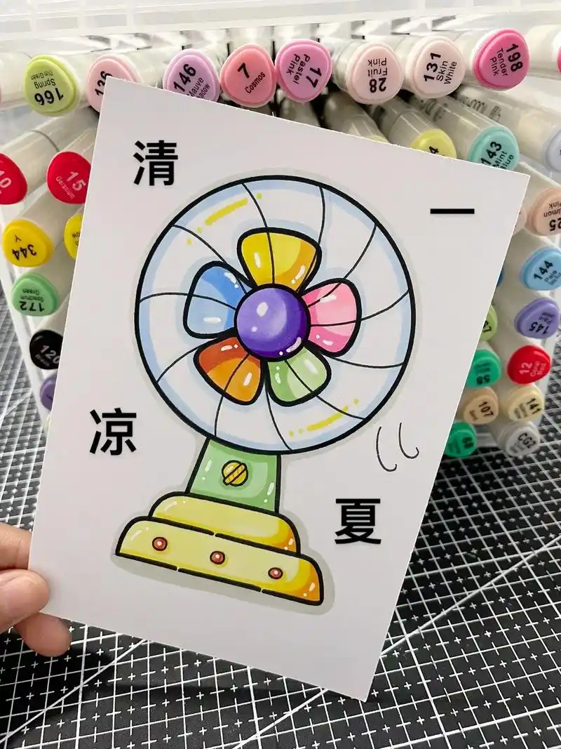 你的城市多少度.#风扇简笔画#吹风 - 抖音