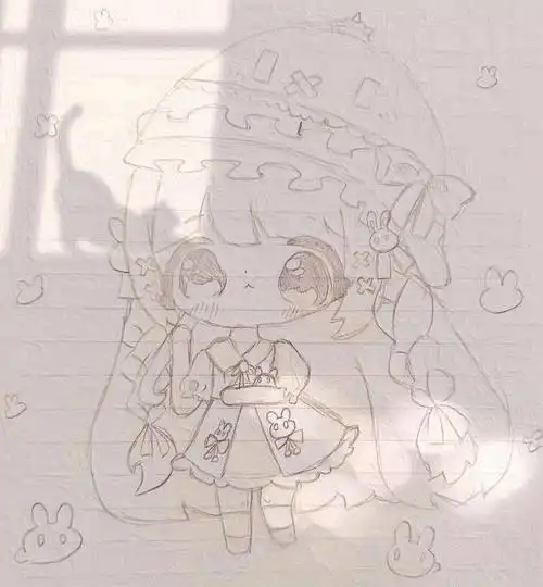 迷你世界梦歌线稿教程