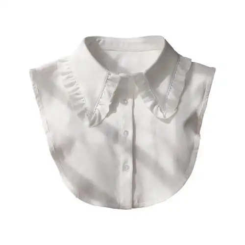 假领子女百搭假领荷叶领花边假衣领毛衣内搭秋冬新款韩版绒韵