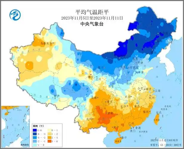 图1 全国平均气温距平