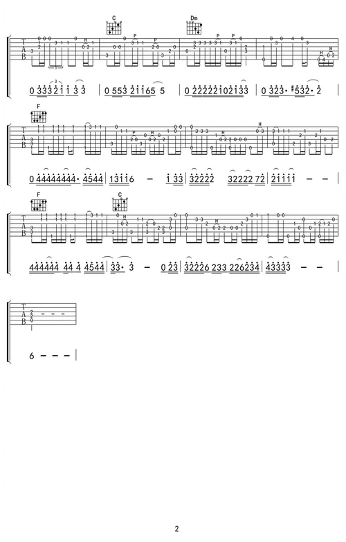 加州旅馆指弹吉他谱简单版hotelcalifornia吉他独奏谱