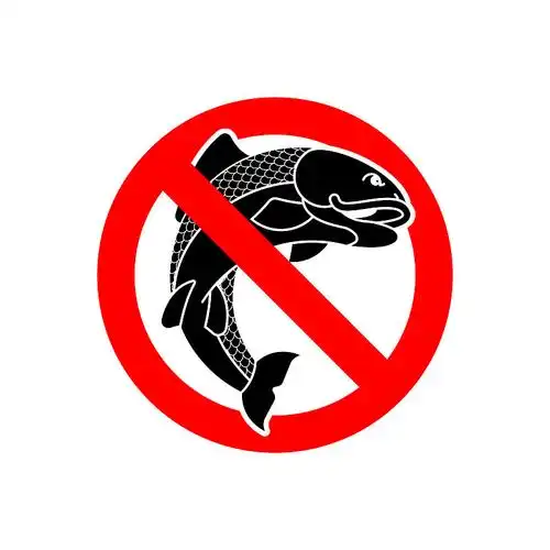 停止捕鱼,禁止捕鱼红色图片