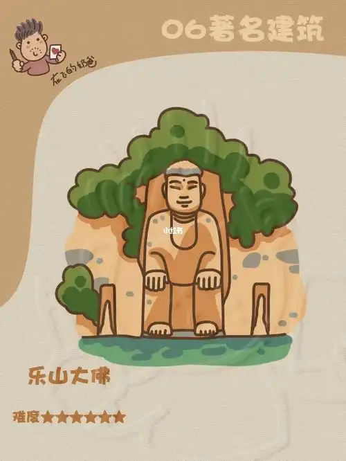 乐山大佛简笔画