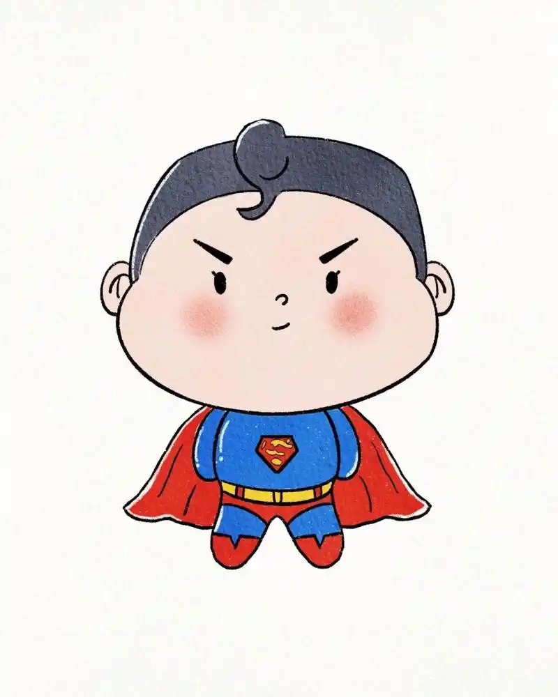 画了一系列英雄 . 这应该是吃胖了之后的英雄97 .