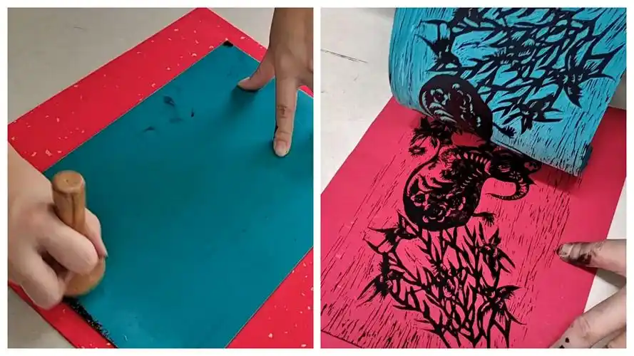 印记版痕 守正创新——郑州市第一二二中学版画社团作品成果展【年画