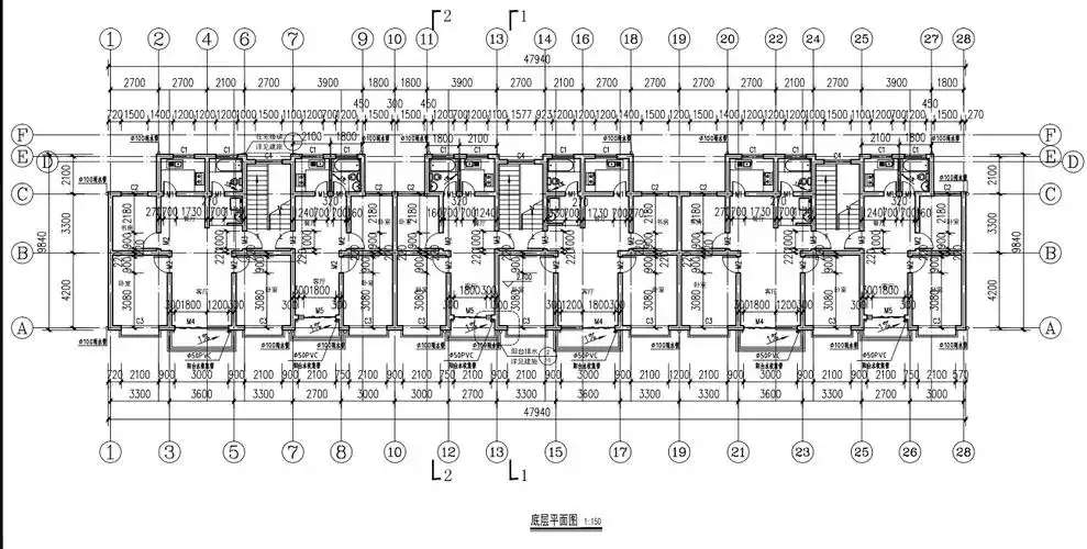 多层住宅楼建筑施工图