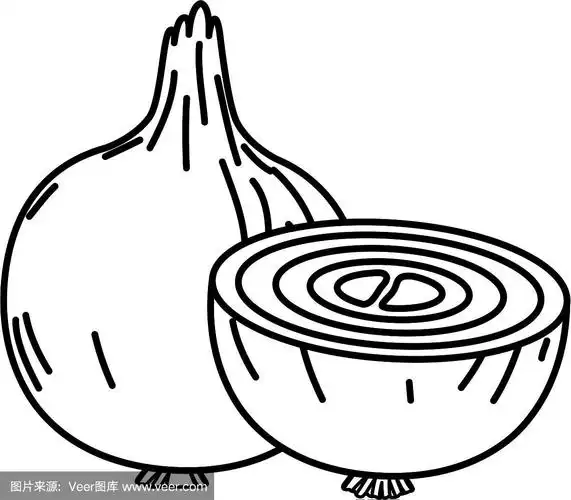 可爱的洋葱孤立图标