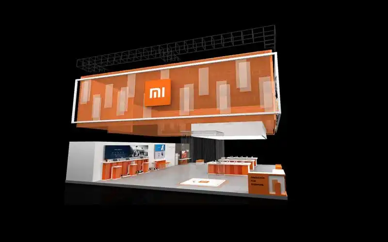 项目名称:小米科技展台设计搭建效果图